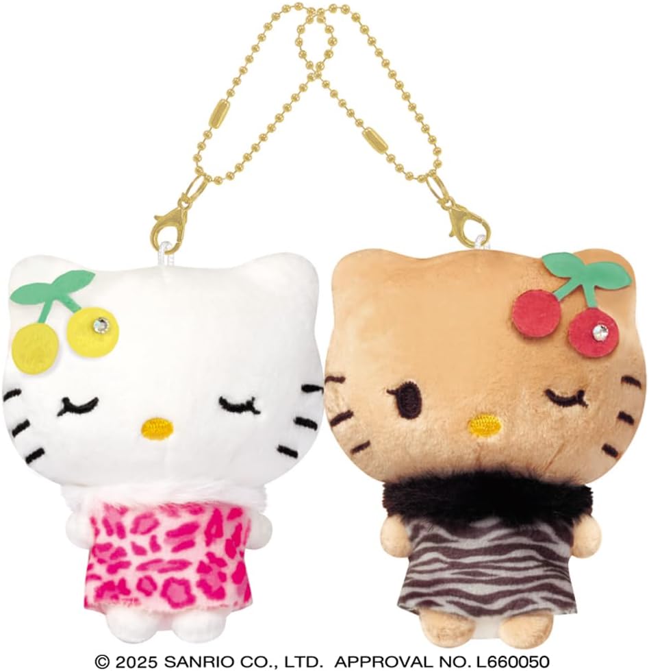 キティ＆ゴリエ ガングロ ぬいぐるみキーホルダー キティ＆ゴリエ